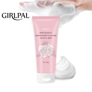 Girlpal Cleanser 100g Foam Pembersih Wajah Brighty Rose Extract Brightening Pencerah Kulit