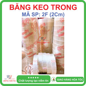 [ SÉT ] COMBO 14 Cuộn Băng Keo Trong 100 Yard bản rộng 2Cm (2F) chất keo siêu dính.
