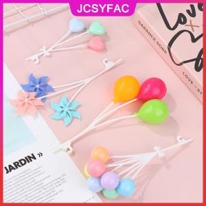 JCSYFAC 1 Bộ mô hình cối xay gió bóng bay đầy màu sắc thu nhỏ Nhà búp bê 1:6 đồ chơi trang trí sân vườn