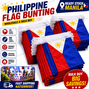 BELIEVE Philippine Flag Bunting Wholesale Bulk Buy 15 Flags 5M Party Decoration Fiesta Supplies Event Banner Reseller Supplies Ready Stock Manila Fast Shipping