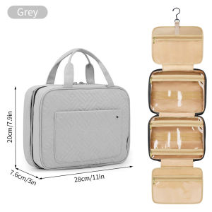 Konco  Makeup Bag Travel Cosmetic Bag Waterproof Toiletries Wash Storage Bags Travel Kit Hanging Bathroom Wash Bag