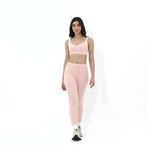 AE Two-tone brushed yoga set with double shoulder straps high-end sports fitness wear for women running and exercise set 7028