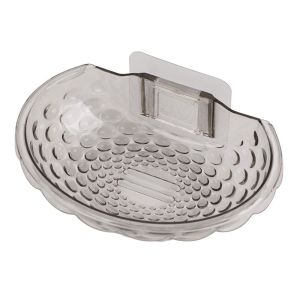 ZYJC SHOP Tắm Phòng tắm Gắn tường Hình vỏ Dính Khay đựng đồ Hộp đựng xà phòng Đĩa đựng xà phòng Giá đỡ xốp Giá thoát nước
