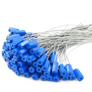 50pcs Security Cable Seals Numbered Security Tags Tamper Proof Tags Pull Tight Steel Wire Seals for Truck Trailers Cargo Containers Vans Oil Tank