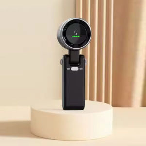 KP058 Portable Kipas Angin Mini Dapat Dilipat LED Digital Display 5 Gear Wind Speed Rechargeable Turbo Fan