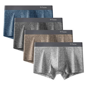 CMENIN 4Pcs Ins สไตล์ไนลอนชุดชั้นในชายนักมวยกางเกง Quick Dry กางเกงว่ายน้ำชายเซ็กซี่กางเกงนักมวยกางเกงขาสั้นชุดชั้นใน M1040