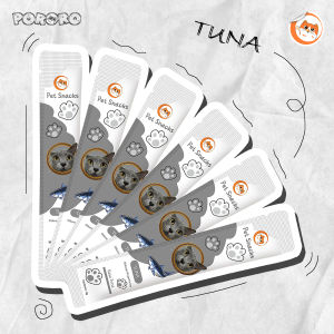 PORORO - Pet Snack Cemilan Kucing Cat Strip Chicken Tuna Salmon 15g/Strip