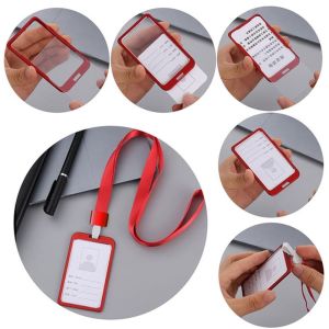 Bao đựng thẻ cao cấp phong cách Hàn Quốc bằng kim loại 5 x 8 (cm) bằng nhôm màu vàng và bạc thẻ nhân viên thẻ thang máy ATM Holster card ATM metal Korean style