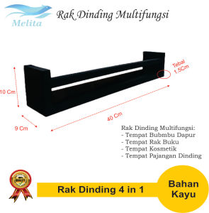 Rak Bumbu Dapur Kosmetik Buku Rak Gantung Multifungsi