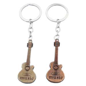 Thời trang Guitar Keychain hợp thời trang âm nhạc Guitar Key trang trí cho trẻ em gái và phụ nữ thêm quyến rũ cho EVERYDAY phụ kiện