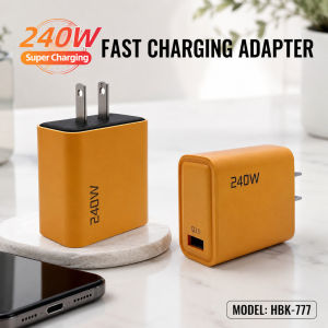 240W Super Fast Charge Adapter with PD Type C Dual Ports Charging & Single USB Port Multifunctional universal