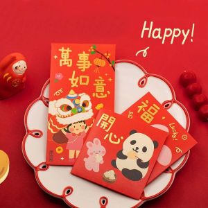 红包袋 2026 angpao packet 2026 dragon year ang pow red packet 2023 红包 2023 Cute Greeting Card Spring Festival Supplies Chinese Rabbit Year Stationery Supplies DIY Card Packing Red Envelope Money Packing Bag 2023 Red Envelope Paper Envelopes