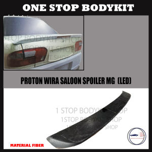 PROTON WIRA SALOON SPOILER MG  (LED)（FIBER GETAH ) SKIRT LIP BODYKIT