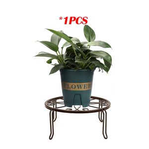 2PC Plant Stand Rack for Indoor Outdoor Plant Black Metal Flower Pot Holder Rustproof Iron Garden Rack