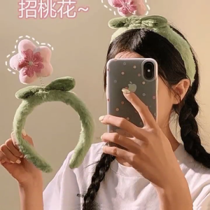 Floral Hairbands Festive Photo Booth Props Plush Flower Headbands Party Headpiece Fun Headbands for Music Festivals