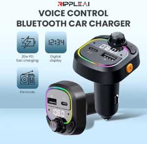 CAR CHARGER RIPPLE BLUETOOTH VOICE RAI - C001