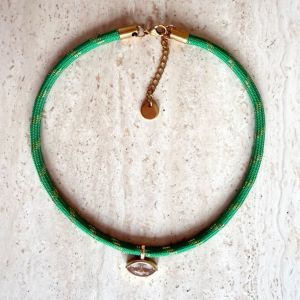XIAHU Boho Dây chuyền sợi dây sọc Mạ vàng Đa năng Vòng cổ Độc đáo Có thể điều chỉnh dây chuyền zircon dành cho phụ nữ