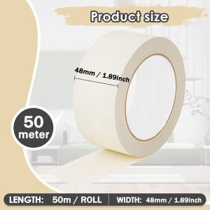 Ultra -length Masking Tape 30/50Meters 1/2“ 3/4” 1“ 2” Paper Tape Adhesive