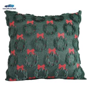 Ueb Official Mall ✪Sofa Cushion Covers Soft Fuzzy Pillowcases Bow Tie Pillow Covers for Home Decor