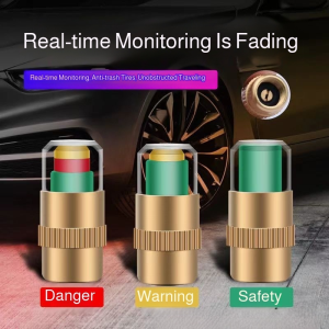 Tire Pressure Monitor Cap Safety Valve Core Monitor Tire Pressure Measuring Cap