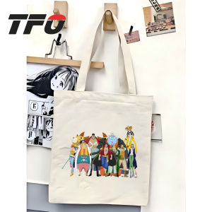 TFO Tote Bag One Piece the Straw Hat Pirates Monkey D. Luffy Versatile Ideal for College School