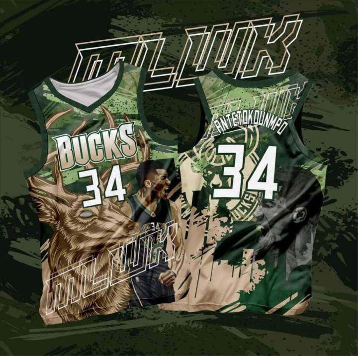 Milwaukee bucks hot sale sublimation jersey