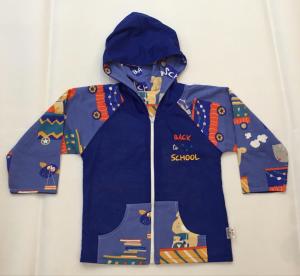 Cherry House Jaket Zipper Anak Size 6 bulan - 4 tahun Motif Back To School Jaket Anak Laki Laki