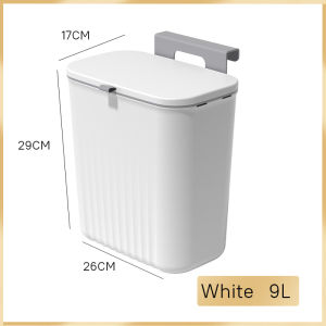 🇸🇬【SG stock】Kitchen Bin with Lid  9LHanging Kitchen Dustbin hanging bin Hanging Rubbish Bin with Lid Dustbin Waste Bin Trash Bin Garbage Bin Recycling Bin Kitchen Rubbish Bin