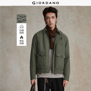 Giordano Men Multi-pocket padded bomber jacket Free Shipping 18075829