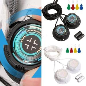 Quick Release Rotating Lock No Tie Shoelaces for Trainer Sneakers Water Resistant ABS Shoe Laces For Adult Teen Kid