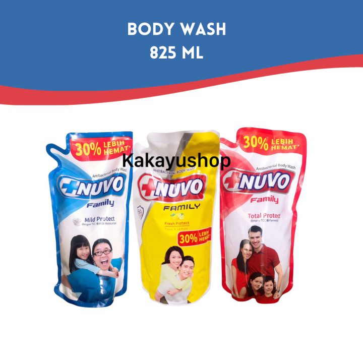 NUVO Family Body Wash Sabun Cair Refill 825 Ml | Lazada Indonesia