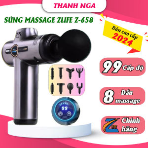 (CHÍNH HÃNG) Máy massage cầm tay đa năng Zlife Z-658 Máy đấm lưng toàn thân Súng massage cầm tay mini 99 cấp độ giảm đau cơ cứng khớp phù hợp vai lưng chân tay cổ vai gáy đùi-Qùa tặng bố mẹ bạn bè