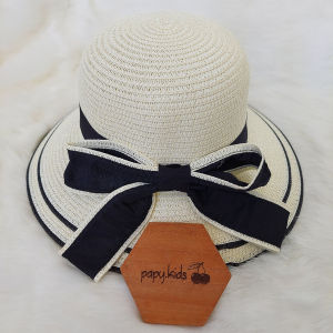 Topi pantai oval pita tebal PO1 / Topi pantai dewasa / Topi pantai