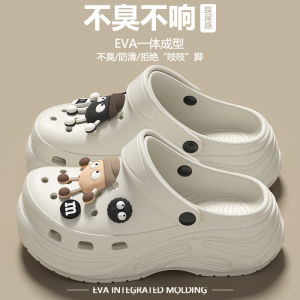 Free Shipping WomenS Thick-Soled Clogs New Style Beach Sandals EVA Non-Slip Summer Outdoor Wear Closed-Toe Half Sandals