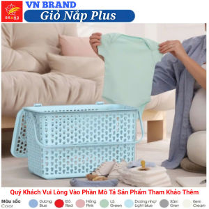 Giỏ NẮP PLUS Đựng Đồ Đi Sinh Có Nắp Nhiều Kích Cỡ - Nhựa Duy Tân