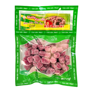 KẸO DÂU TÂY TÂN LỘC PHÁT CHUA CHUA NGỌT NGỌT THƠM NGON