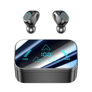 SINGLE LED Display Wireless Bluetooth Earphones Noise Reduction Low Latency Bluetooth Headphone Music Headphones Waterproof Bluetooth Headset Mobile Phone Universal