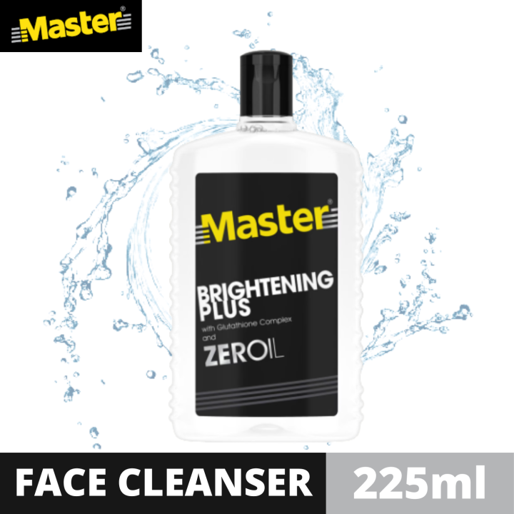 Master Brightening Plus Facial Deep Cleanser 225mL with Glutathione Complex  and ZEROIL | Lazada PH