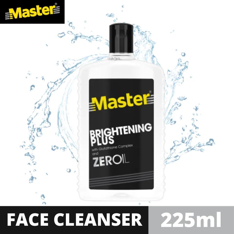 master facial cleanser with glutathione Master Brightening Plus Facial Deep Cleanser 225mL with Glutathione Complex  and ZEROIL