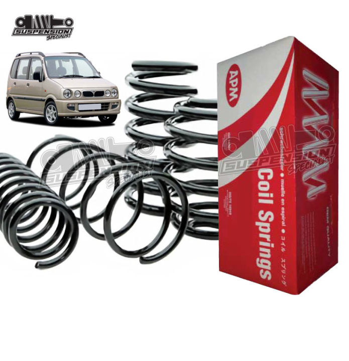 PERODUA KENARI KELISA APM STANDARD COIL SPRING 1 CAR SET 4 PCS