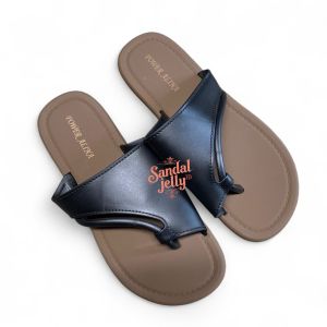 Sandal Jelly Wanita Terbaru/Sendal Flat Jepit Jempol Karet Cewek Kekinian Alina D556-K1 Jelly Import