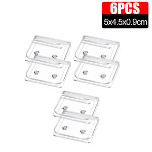 6/2Pcs Shower Curtain Clips Windproof Fixer Holder Self Adhesive Curtain Clip Anti Slip Bedsheet Clip Home Decoration Accessory