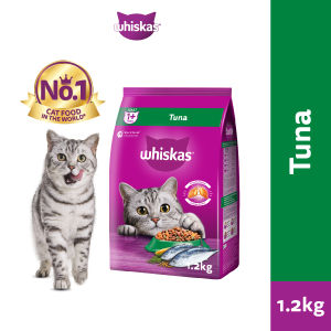 WHISKAS Dry Cat Food in Tuna Flavor for Adult Cats 1.2kg