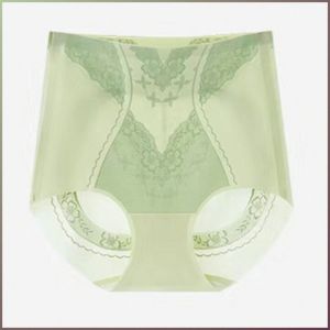 Womens Panties Summer Non-sticky High Waisted Tummy Tuck Hip Lifting Panties Easy to Dry