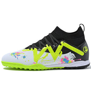 Wholesale football shoes for men women and children high-top cleats for youth sports TF Customized training football shoes