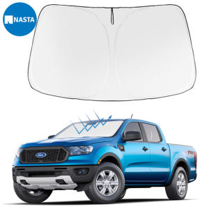 NASTA For Ford Ranger 2026 - 2019 Wildtrak Sport Raptor XL XLS XLT Windshield Sunshade Folding Front Window Double layer Sun Shade Full Cover  Heat Ultraviolet Protection
