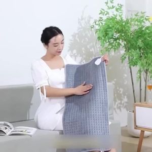 Ready Stock Srabuy Portable Electric Thermal Blanket Small Heating Pad with Adjustable Temperature Soft Fabric Body Warmth Care Home