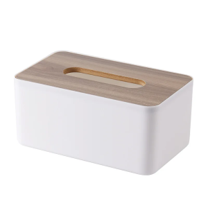 New 1PC Japanese Style Wooden Tissue Multifunctional Desktop Storage Boxes Household Office Removable Paper Towel Holder