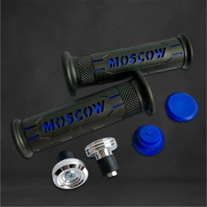 Handle Grip Hand Grip HG77 Rubber HANDFAT SET KANAN KIRI MOTOR HANDGRIP HG 77 FULL KARET GAGANG STIR MOTOR BANDUL HANDLE TANGAN RCB HG55 HG66 SEPASANG ORIGINAL MOSCOW HANFAT PELINDUNG GAS MOTOR PLUS Jalu Stang Bandul Stang Chrome Motor Spiral Chrome Silve