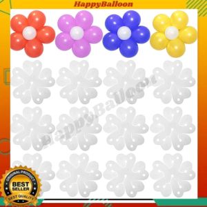 Klip Balon Bunga 2 Layer Dekorasi Balon Latex